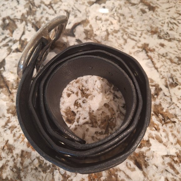 Lucky Brand MENS Leather Black  Belt size 34 - Picture 3 of 8